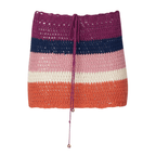Kaia Sunset Crochet Mini Skirt