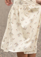 Katrina Half Sleeve Floral Midi Dress