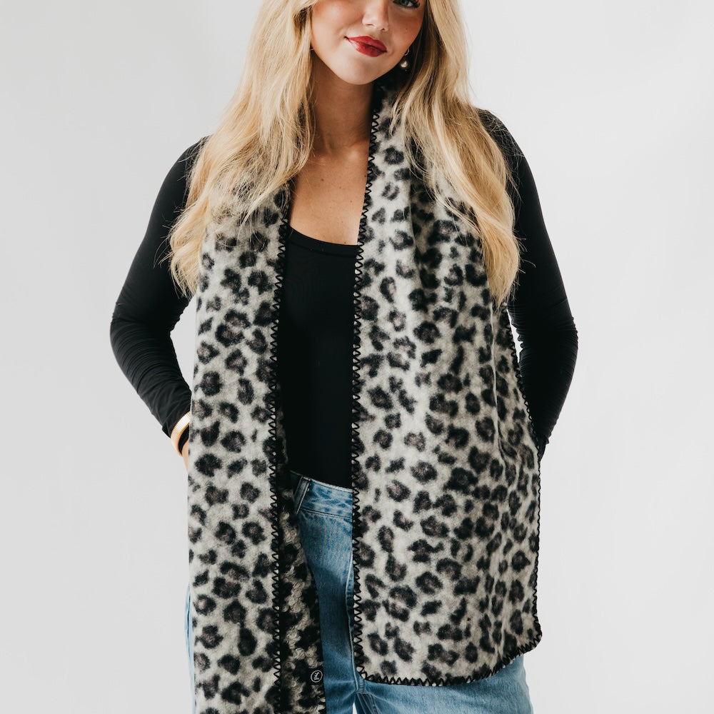 Laine Leopard Scarf