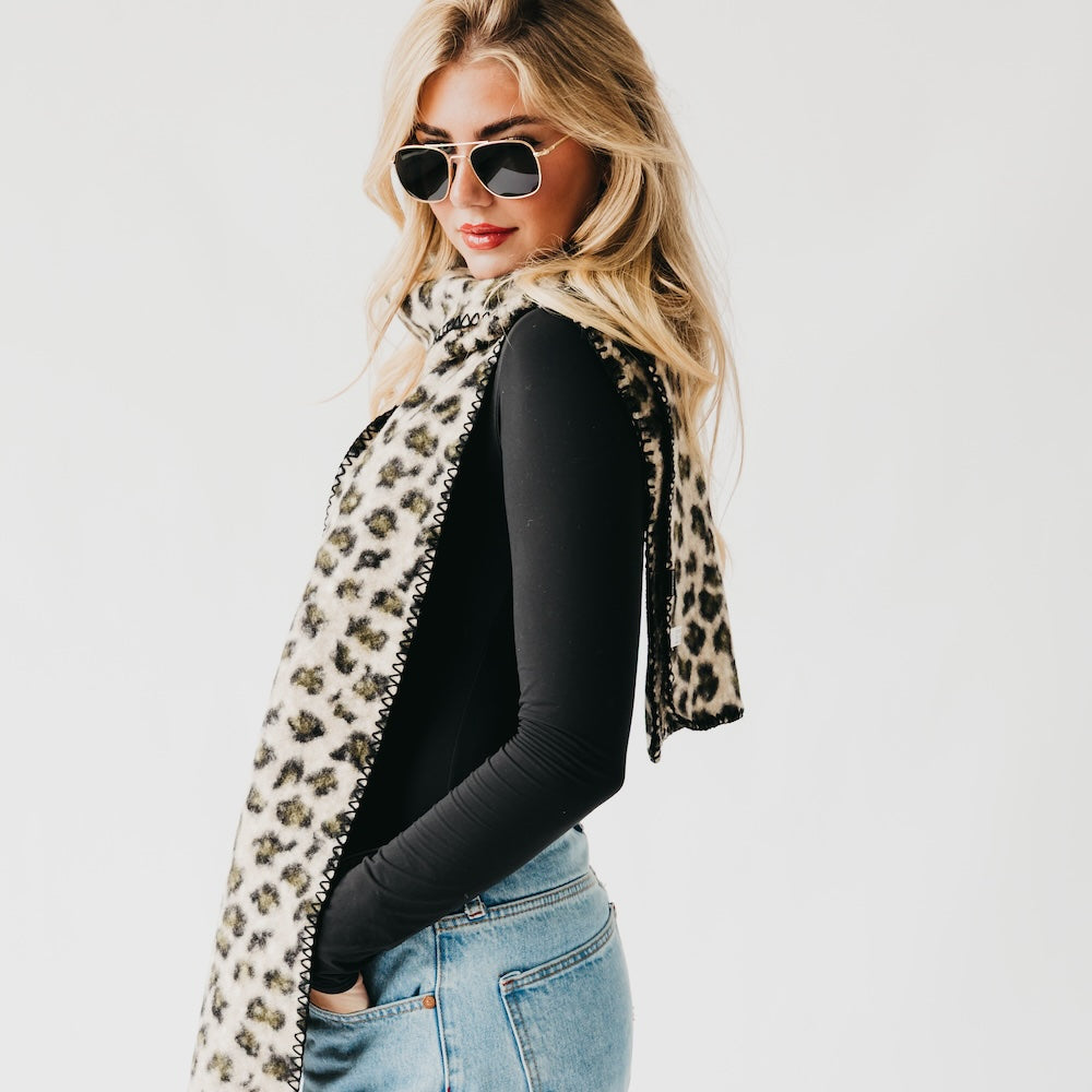 Laine Leopard Scarf