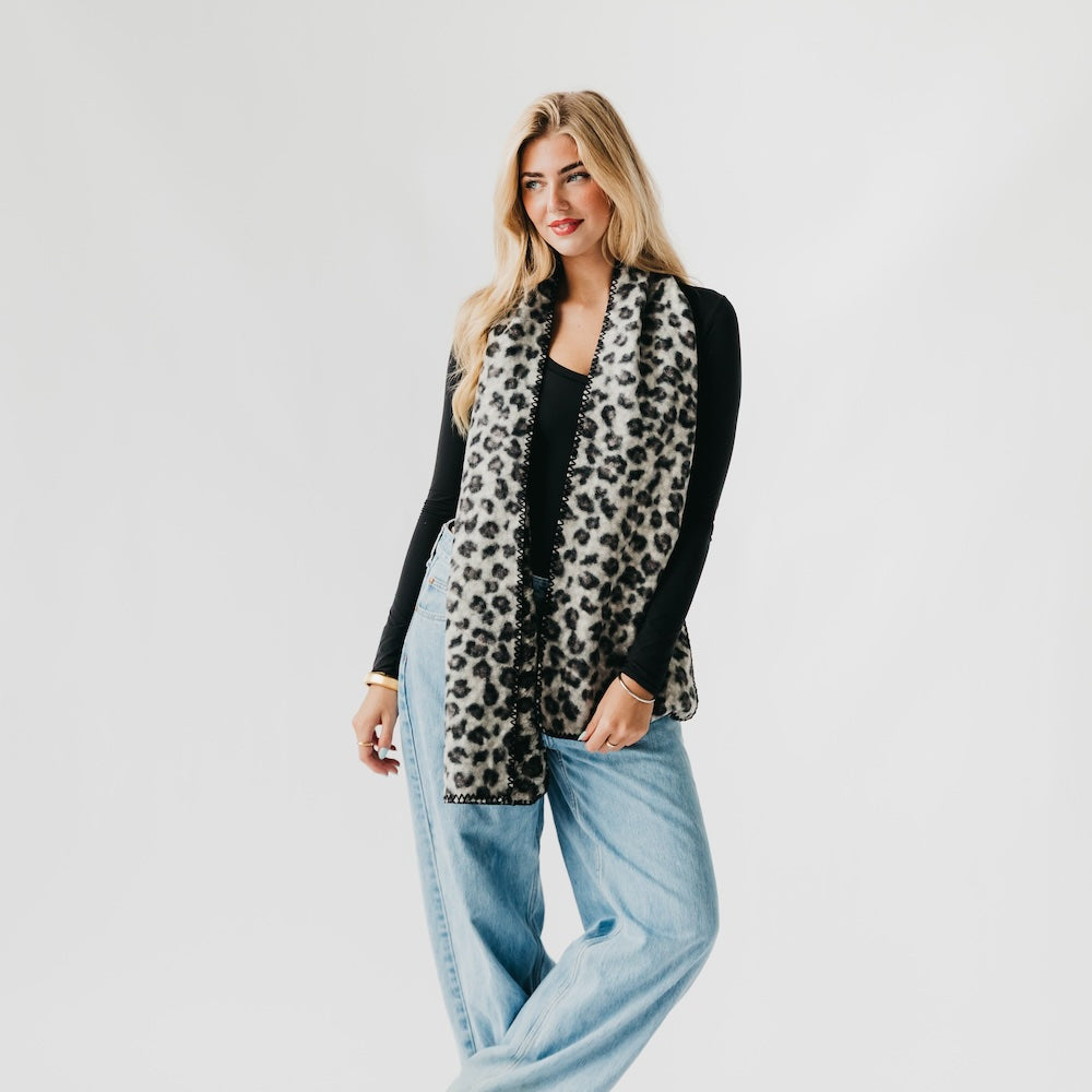 Laine Leopard Scarf