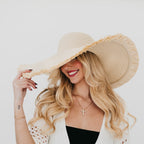 Lake Shore Drive Wide Fringe Sun Hat