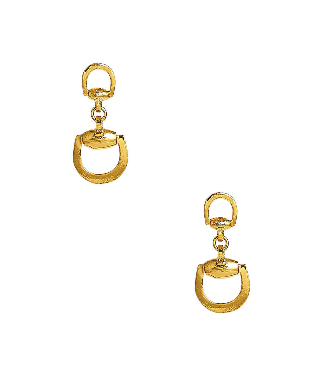 Mini Horsebit Gold Earrings