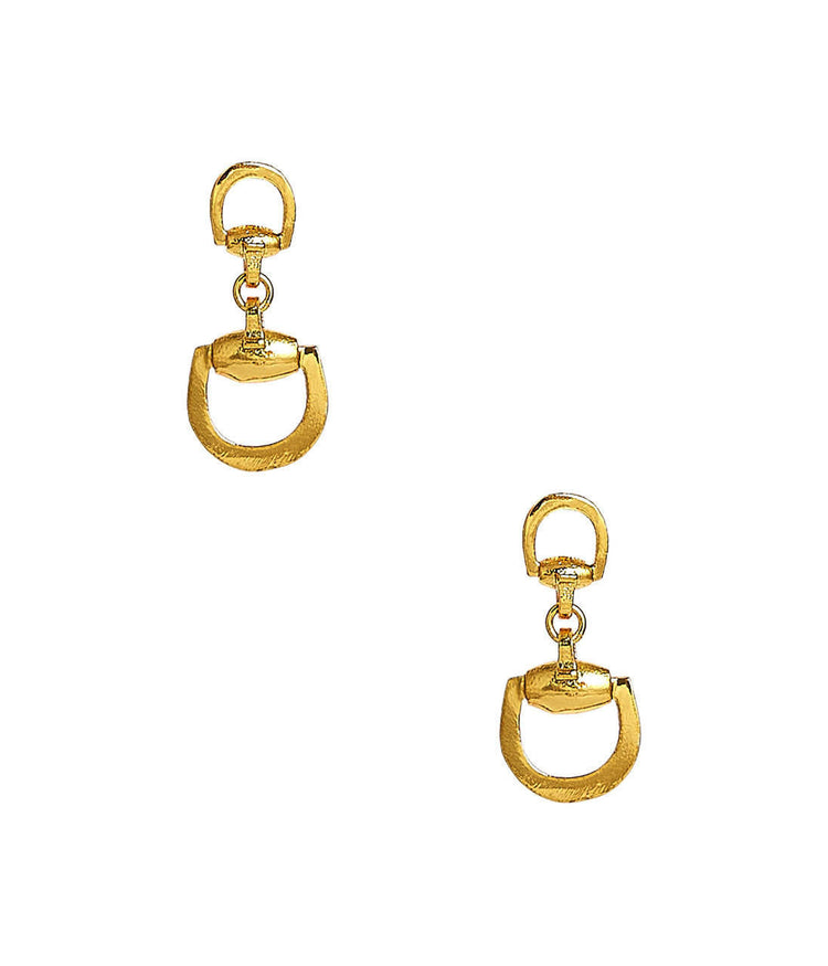 Mini Horsebit Gold Earrings