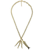 Lucky Double Fish Necklace- Momma and Baby Fish