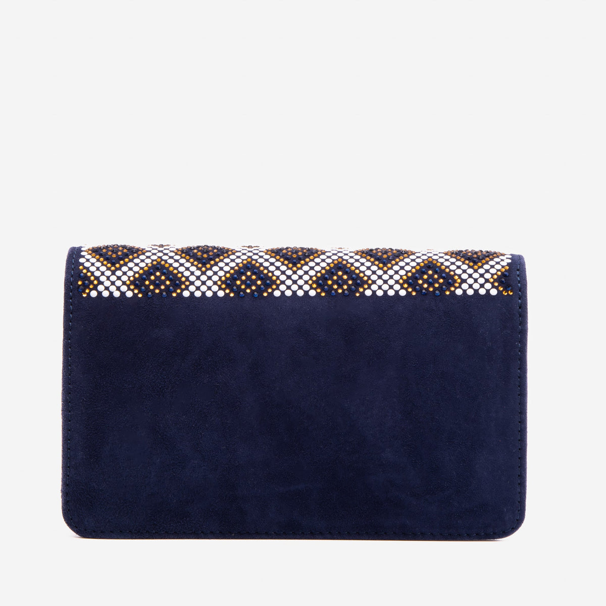 The Nampula Navy Blue Glitter Leather Handbag