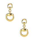 Mini Horsebit Gold Earrings