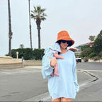 Tali Raffia Bucket in Rust
