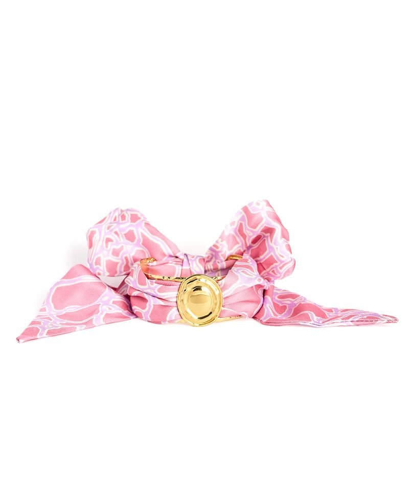 Narrow Gold Scarf Cuff - Penelope