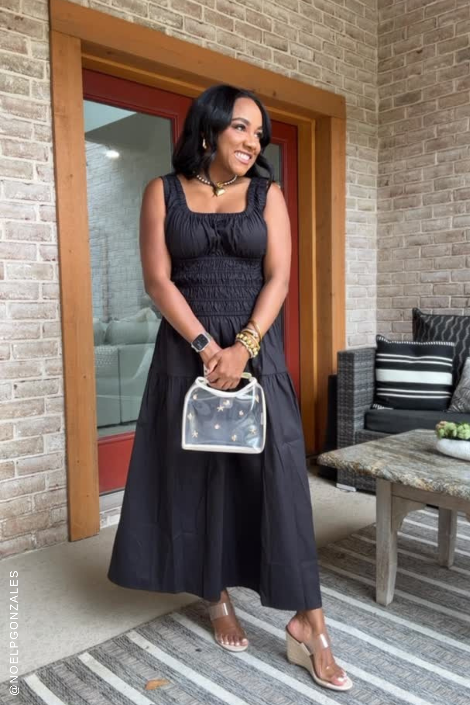 Loveliest Looks Black Midi Dress