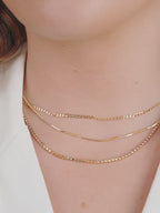 Minimal Layers Crystal Necklace