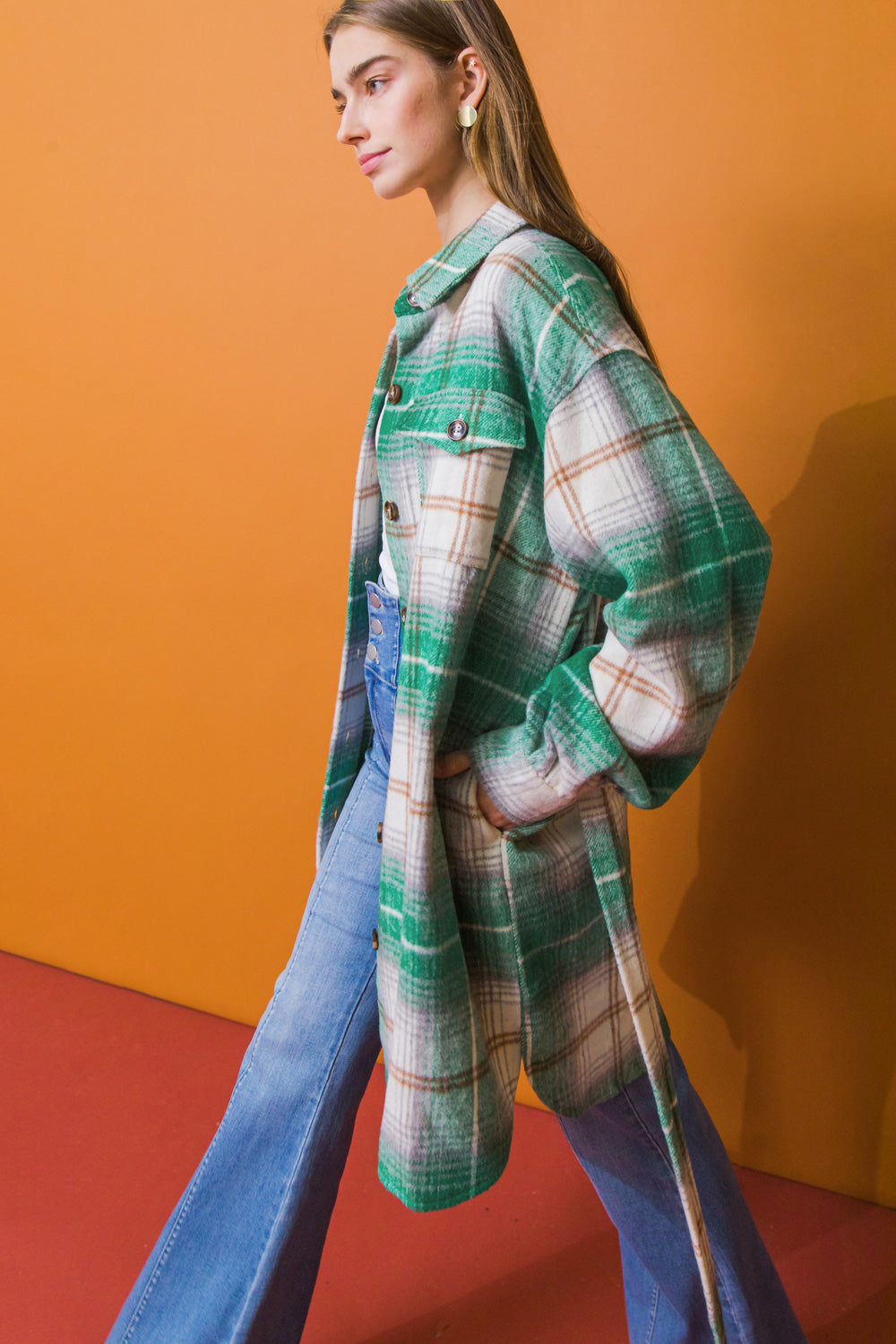 SWEET EVENINGS WOVEN MIDI JACKET