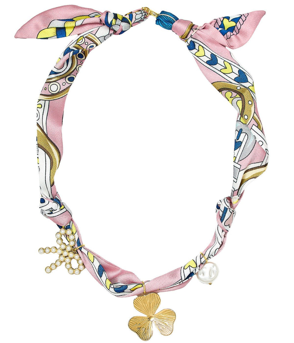 Scarf Charm Necklaces - Spring Collection