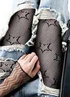 Star Fishnet Tights