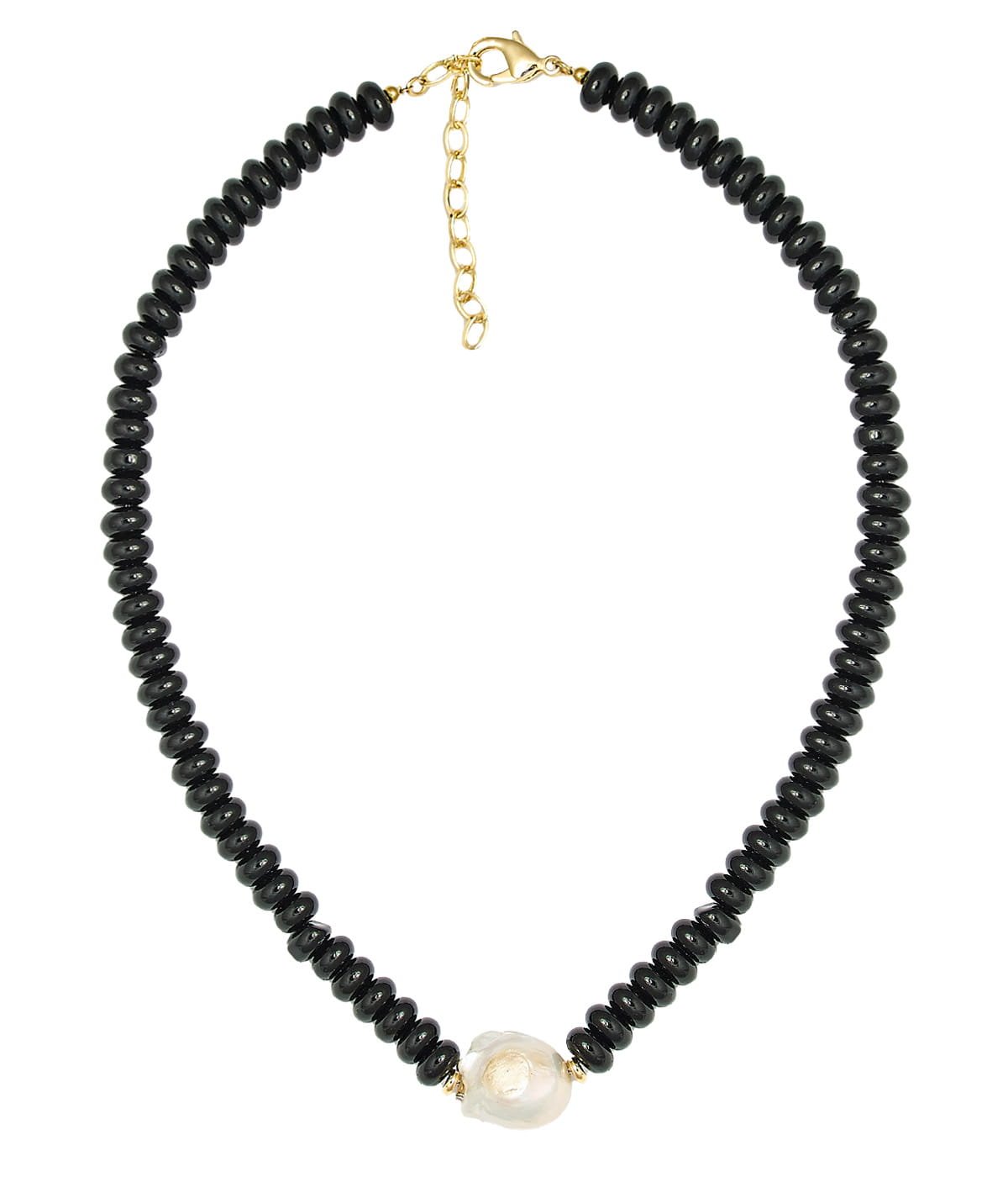 Susie- Quartz Beaded Necklace with freshwater Pearl