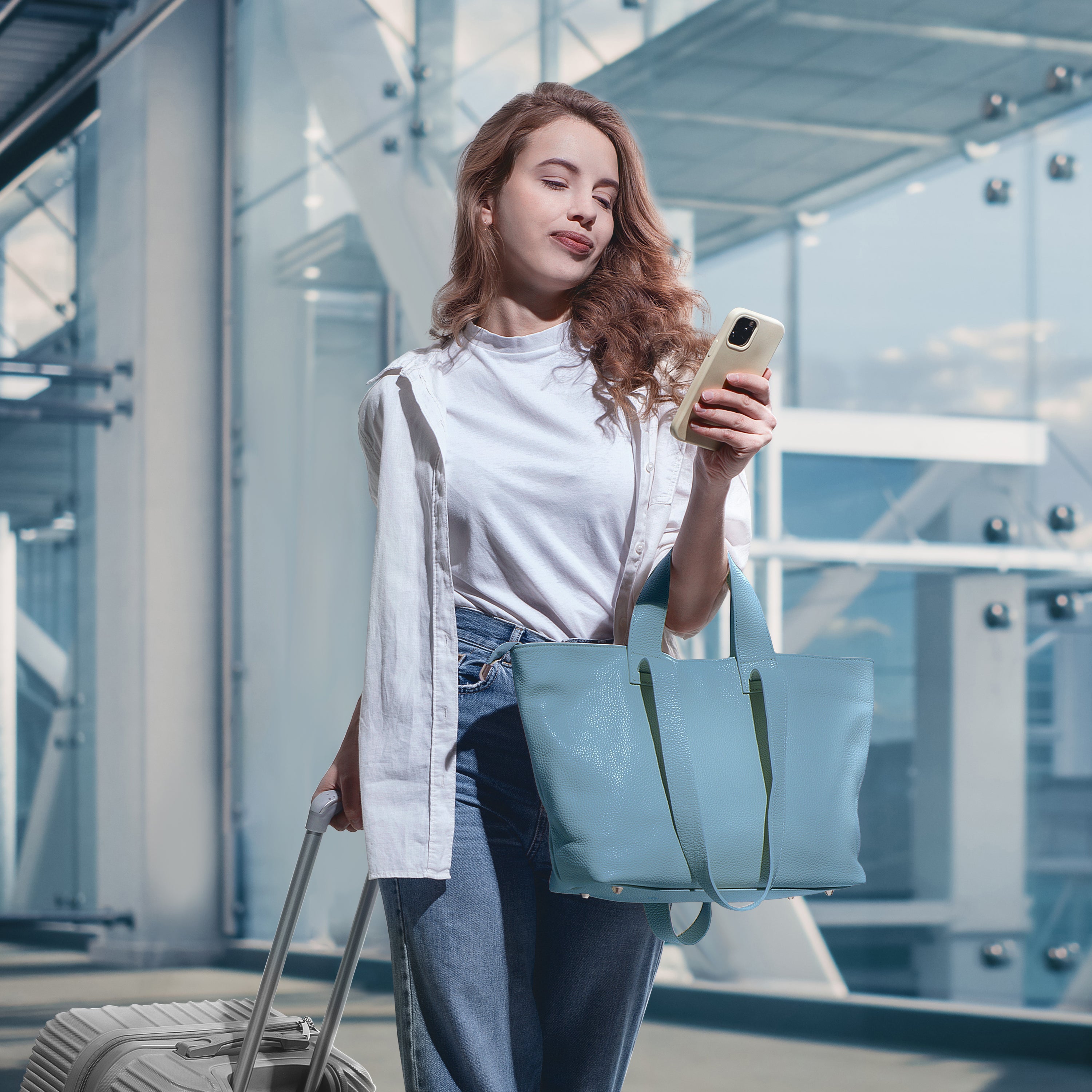 Calf Leather Tote Bag