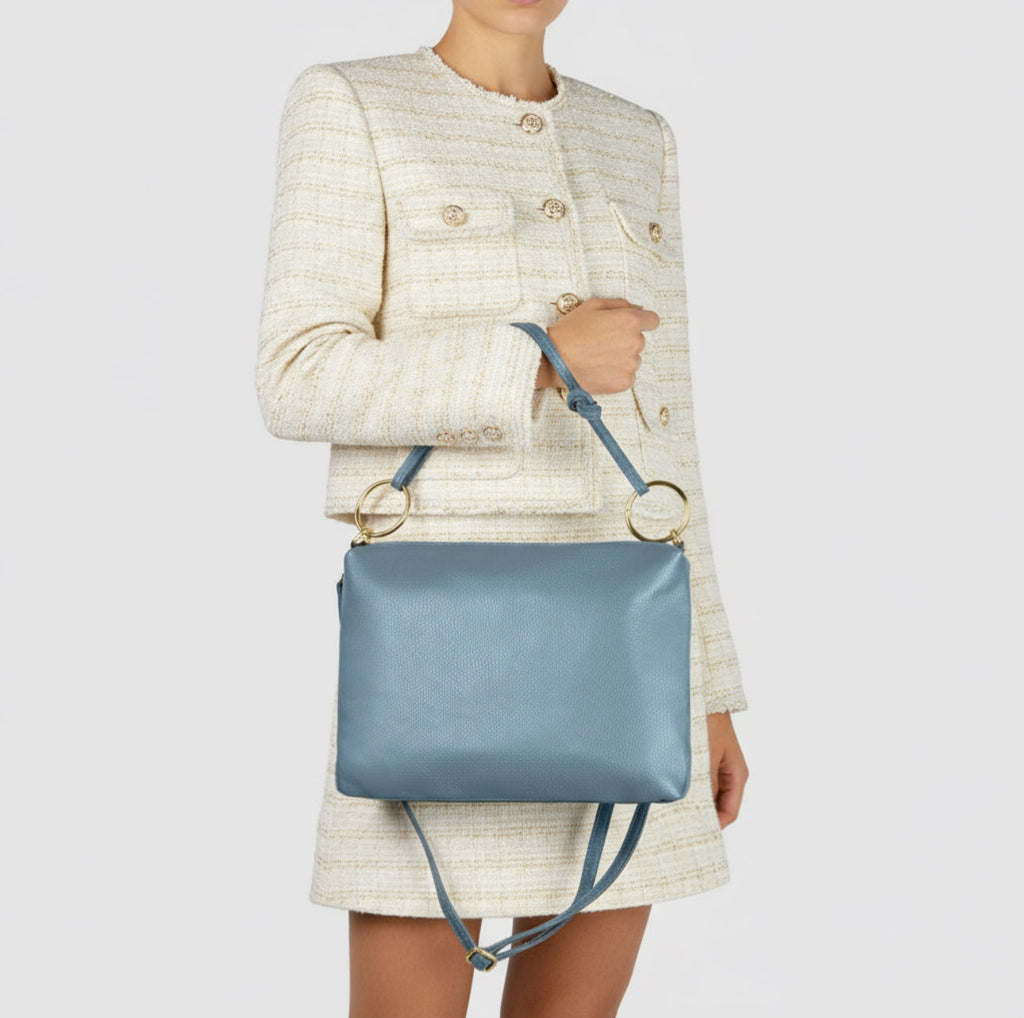 Italian Genuine Calf Leather Shoulder Bag