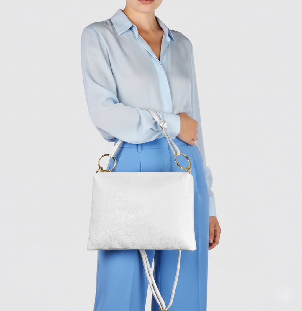 Italian Genuine Calf Leather Shoulder Bag