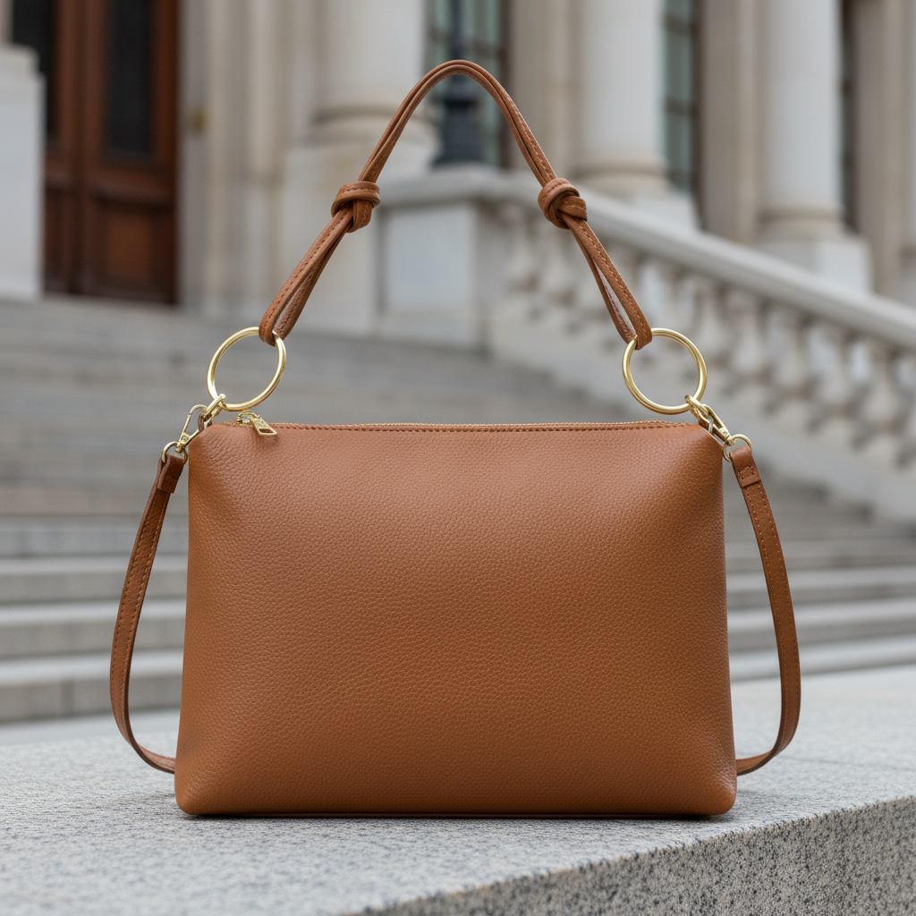 Italian Genuine Calf Leather Shoulder Bag