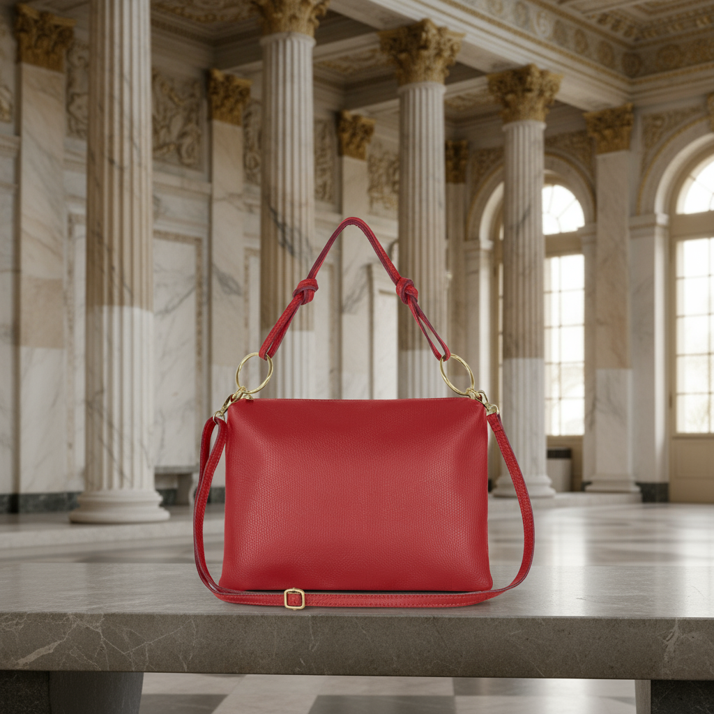 Italian Genuine Calf Leather Shoulder Bag