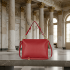 Italian Genuine Calf Leather Shoulder Bag