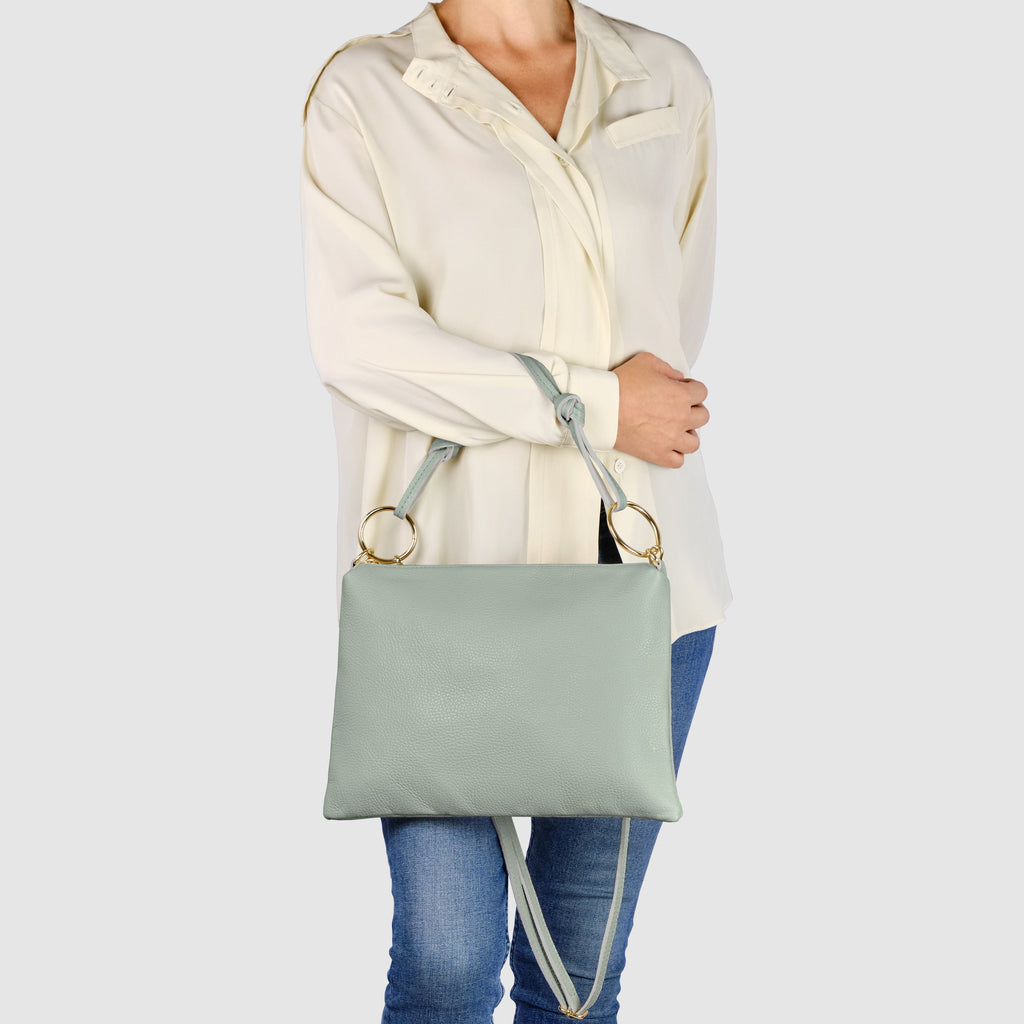 Italian Genuine Calf Leather Shoulder Bag