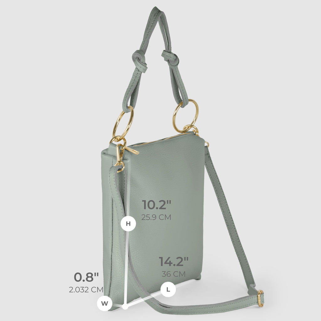 Italian Genuine Calf Leather Shoulder Bag