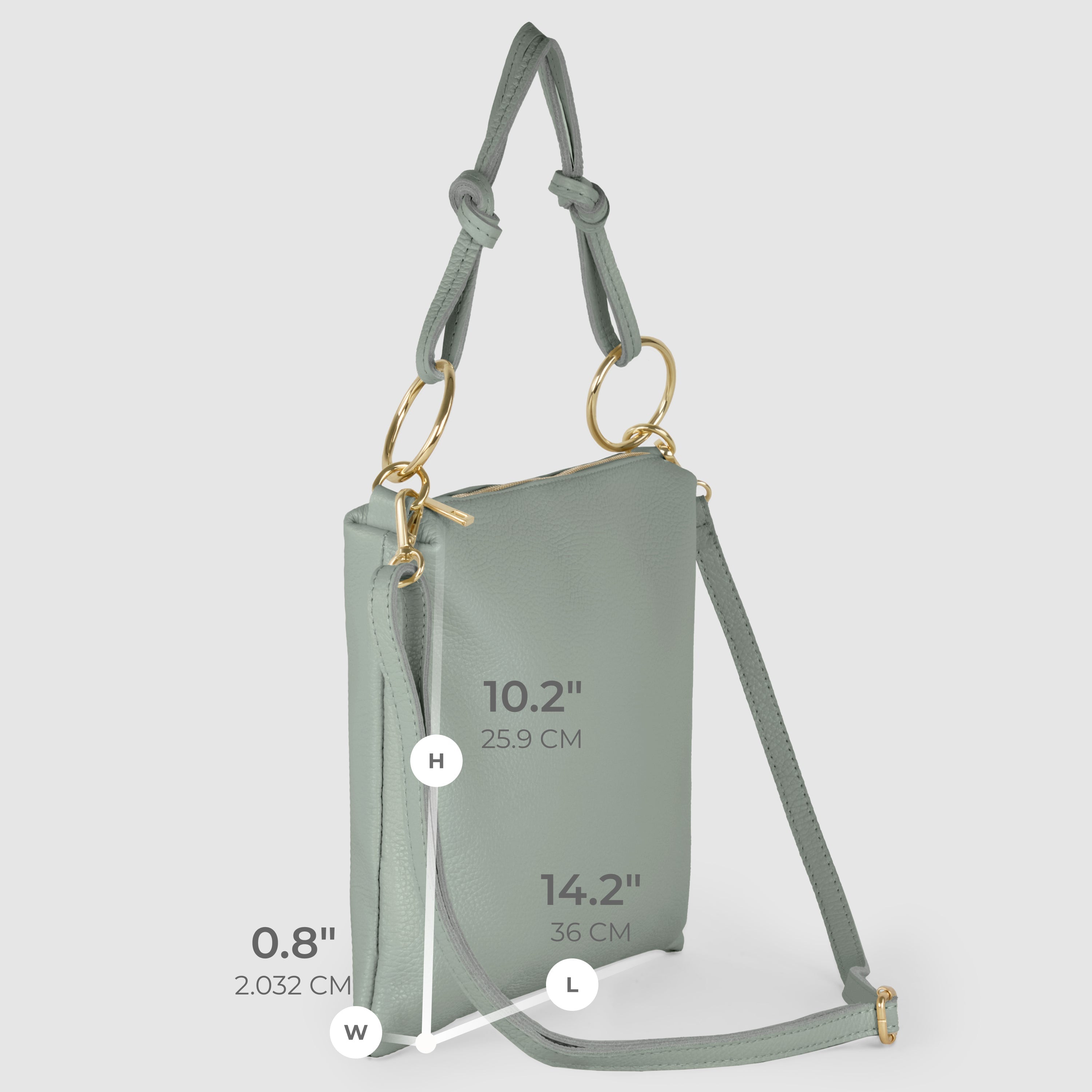 Italian Genuine Calf Leather Shoulder Bag