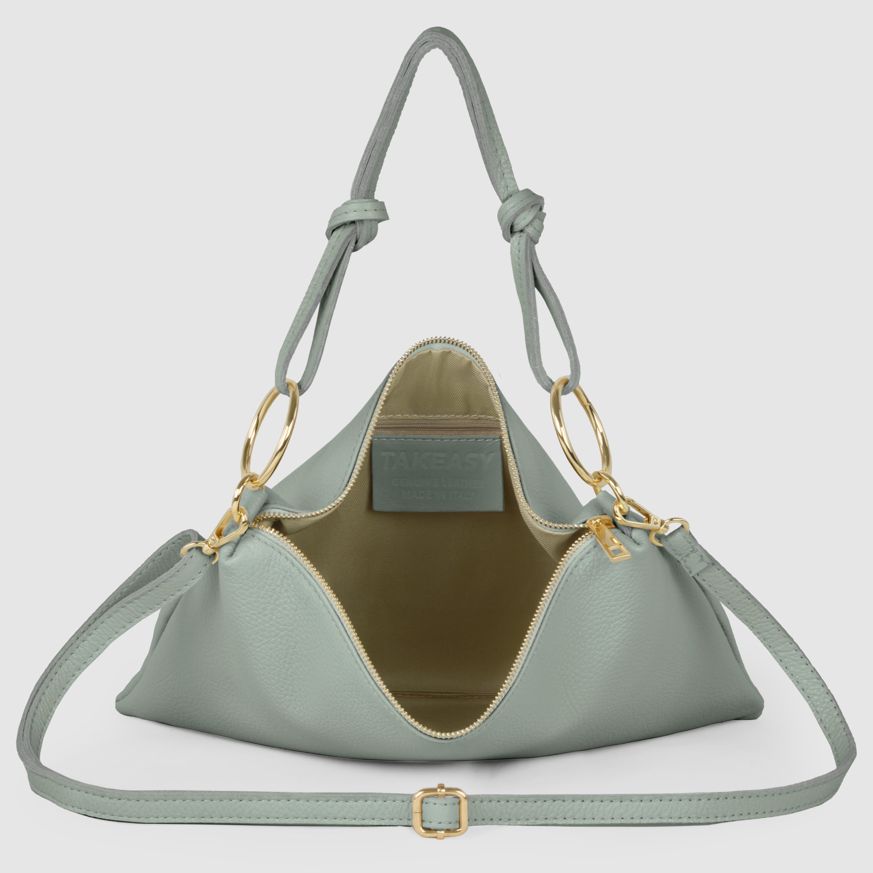 Italian Genuine Calf Leather Shoulder Bag