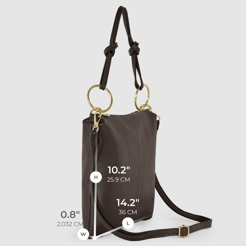 Italian Genuine Calf Leather Shoulder Bag