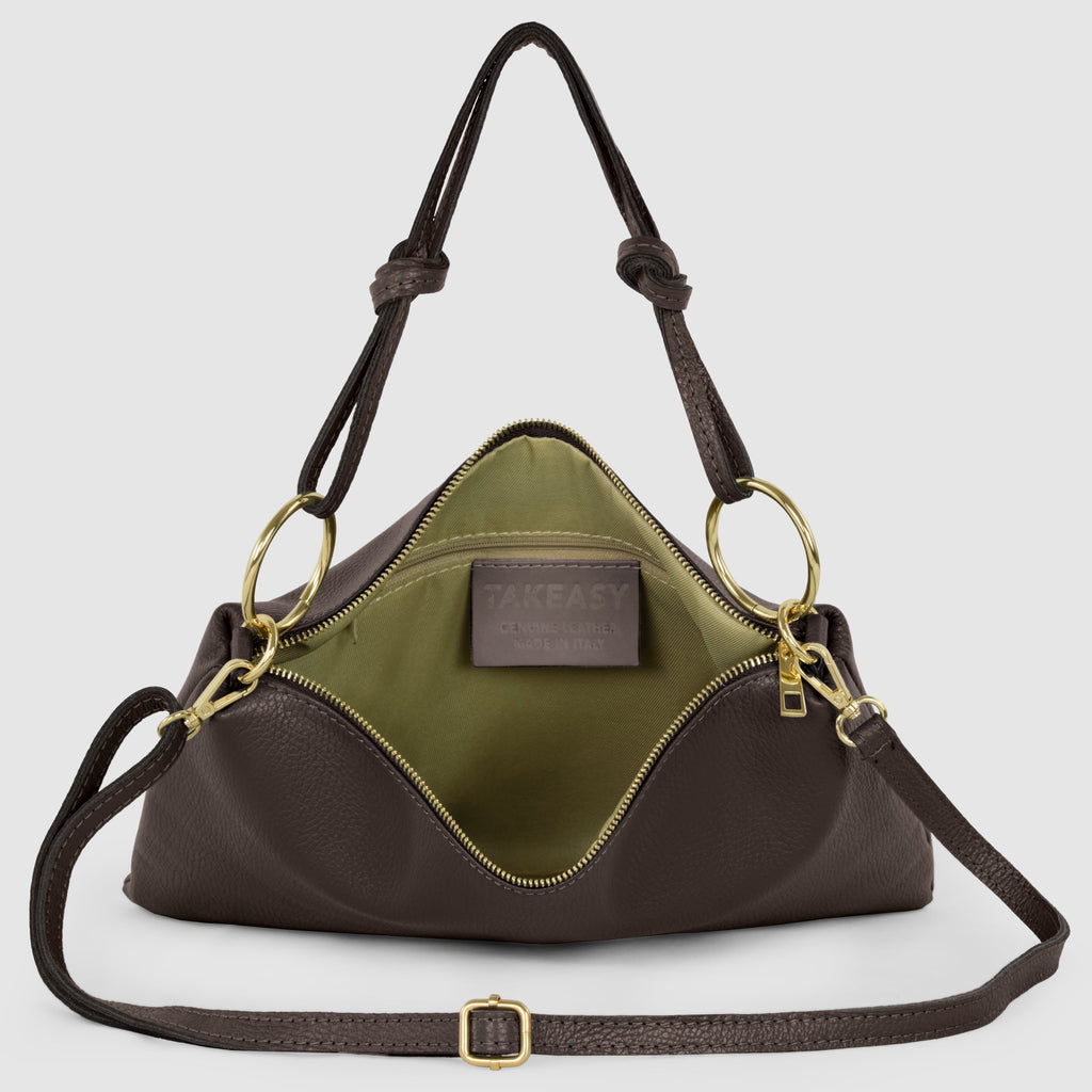 Italian Genuine Calf Leather Shoulder Bag
