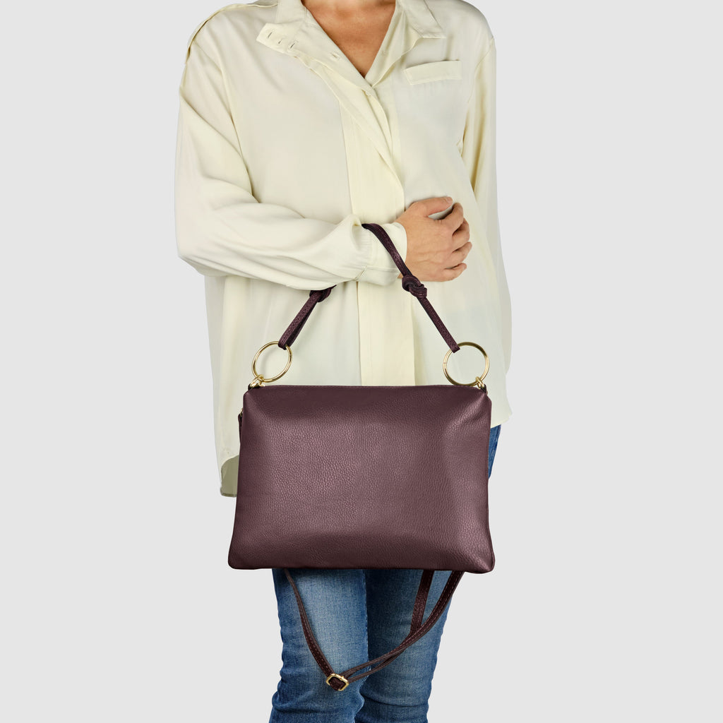 Italian Genuine Calf Leather Shoulder Bag