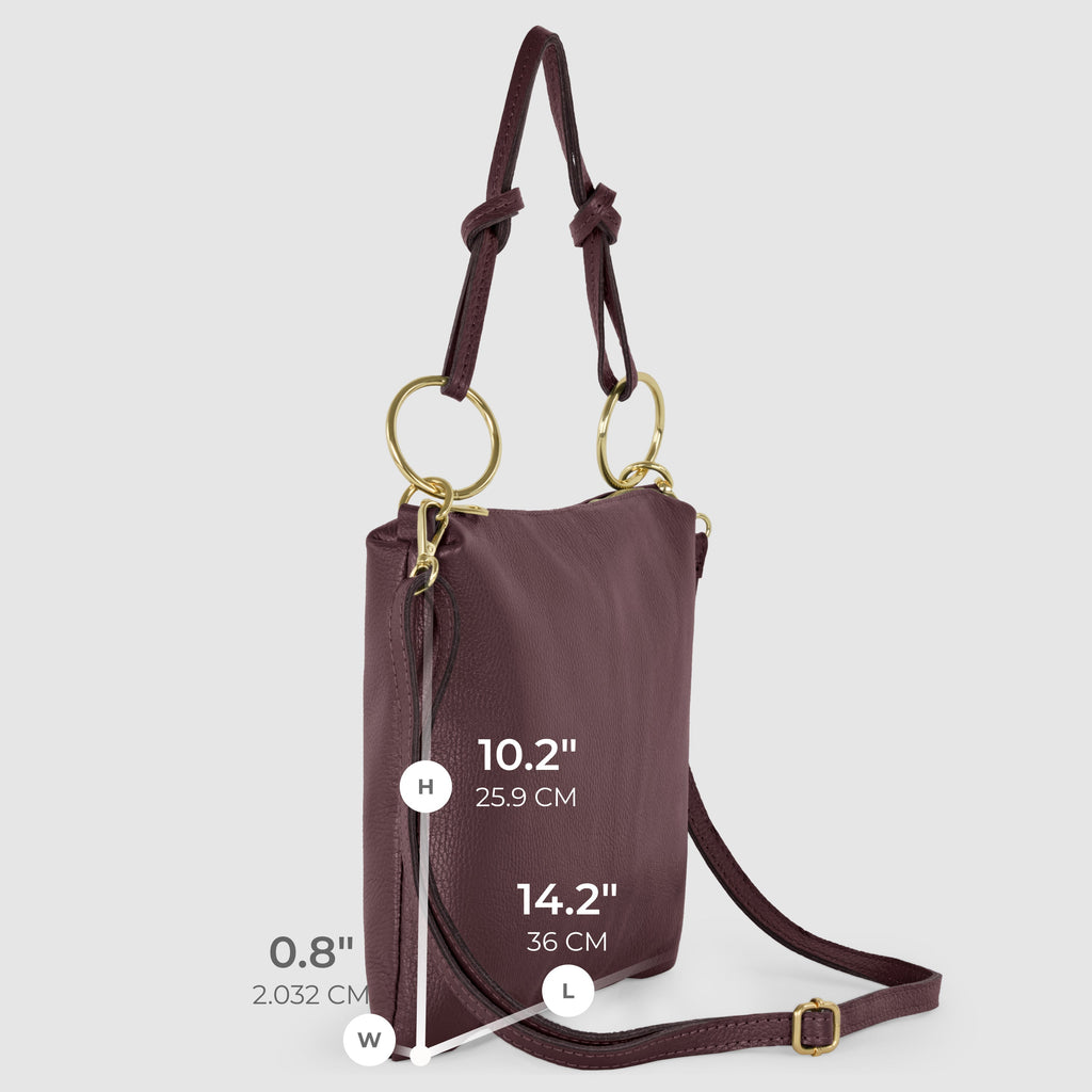 Italian Genuine Calf Leather Shoulder Bag