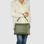 Italian Genuine Calf Leather Shoulder Bag