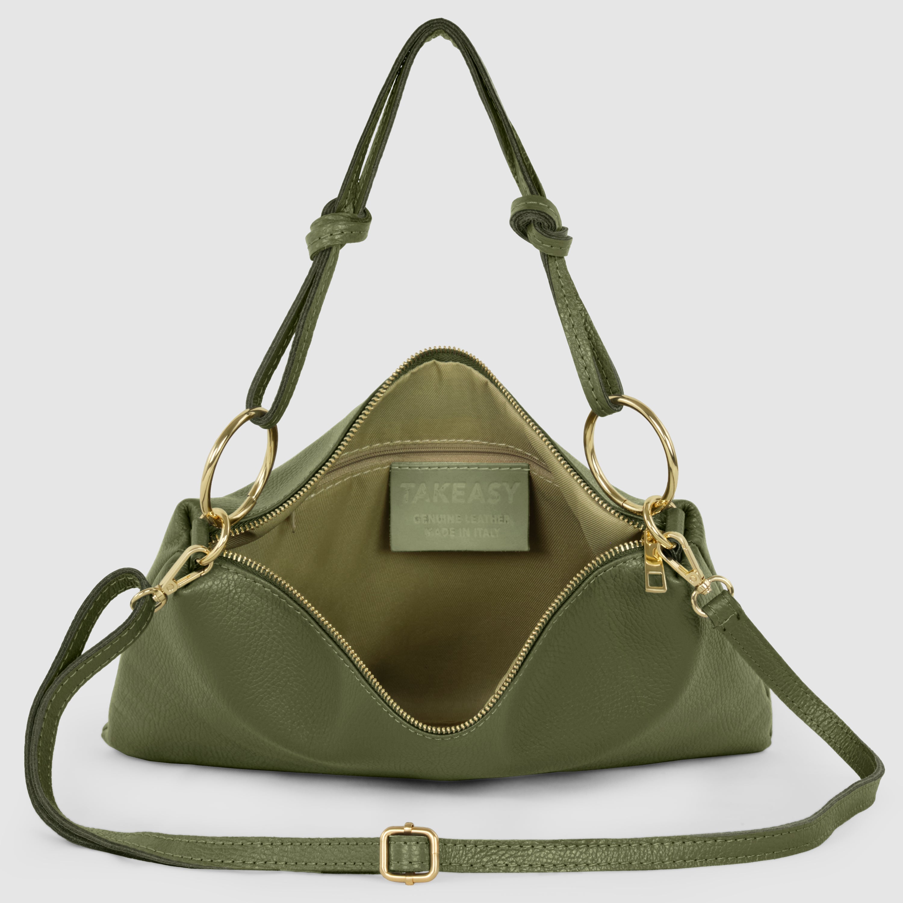 Italian Genuine Calf Leather Shoulder Bag