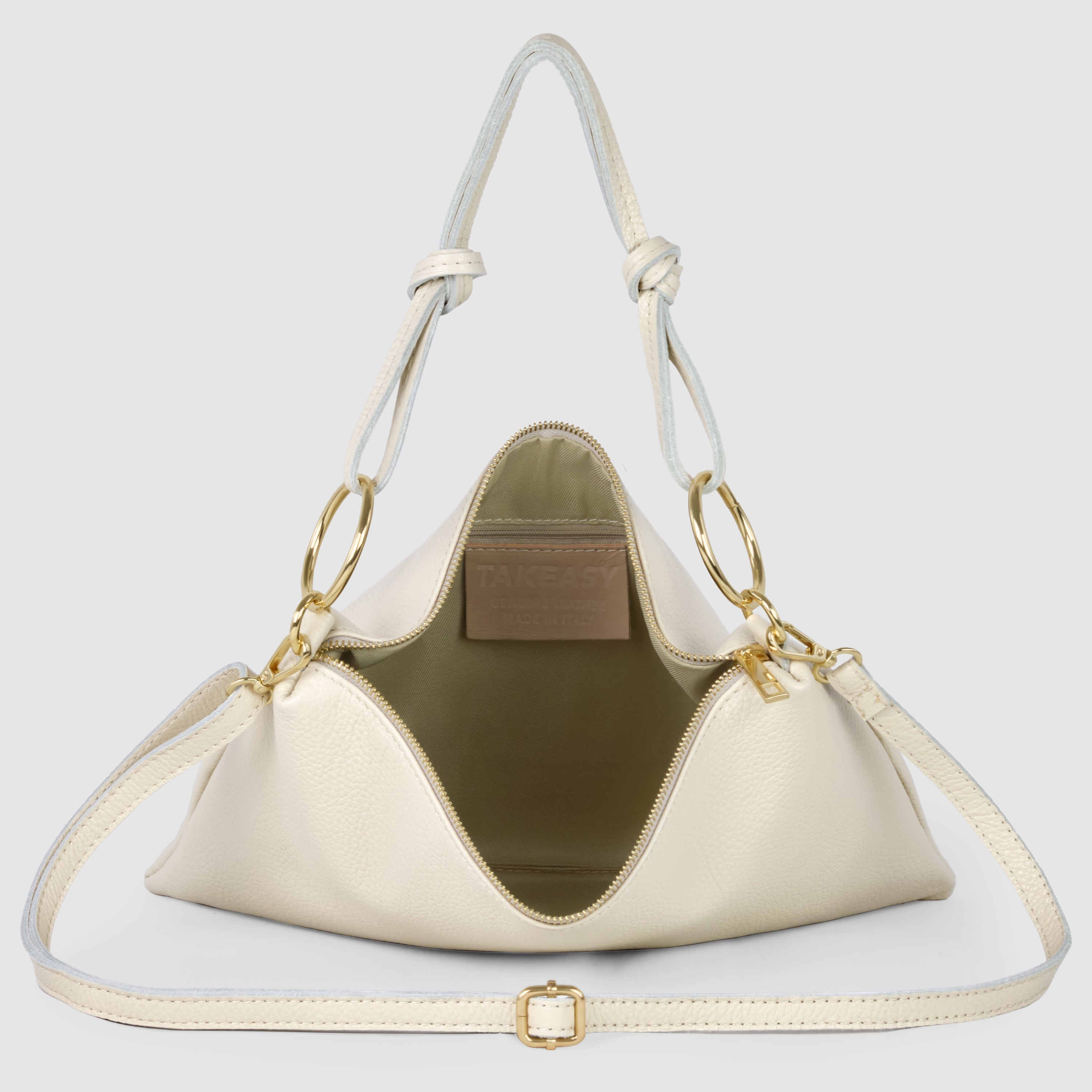 Italian Genuine Calf Leather Shoulder Bag