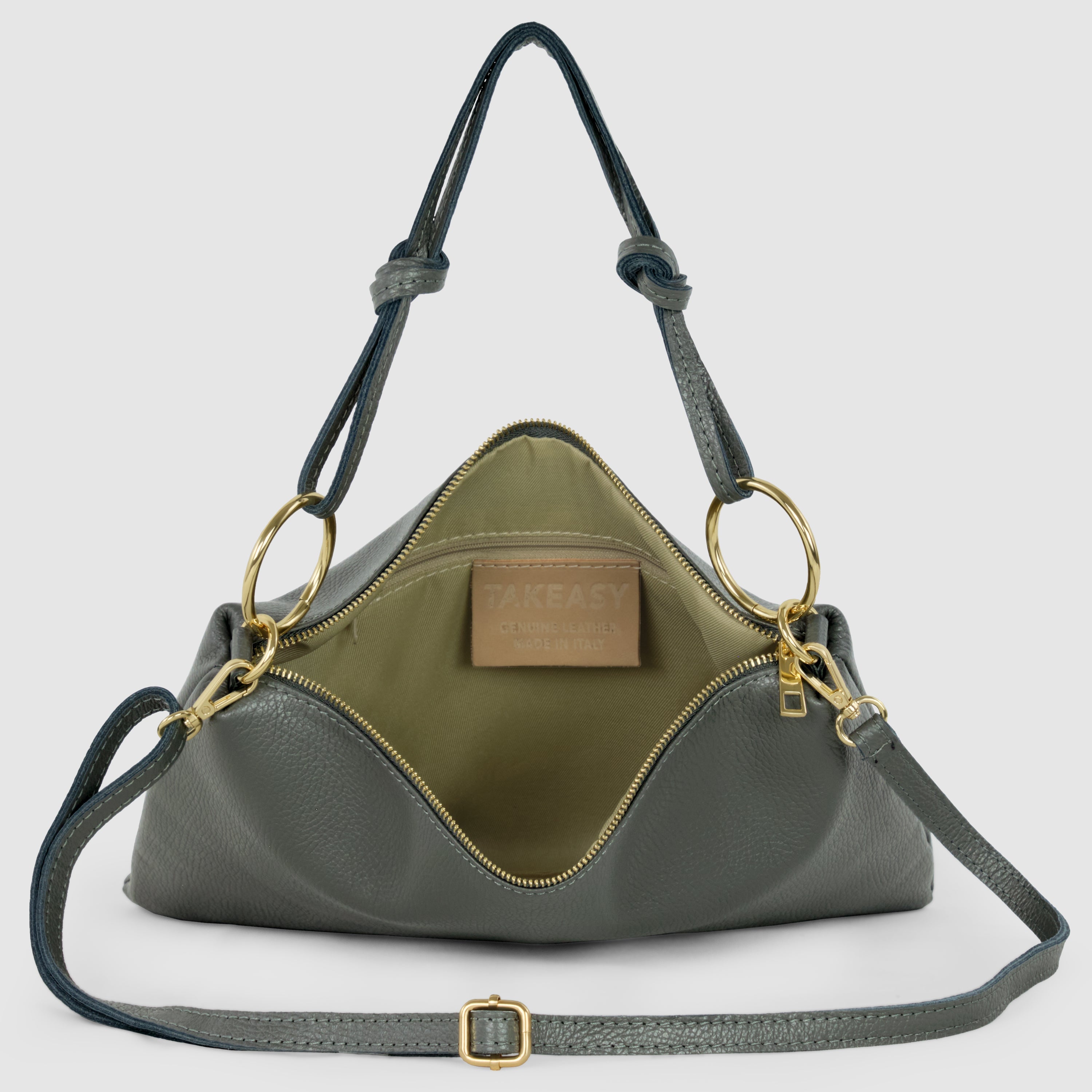 Italian Genuine Calf Leather Shoulder Bag