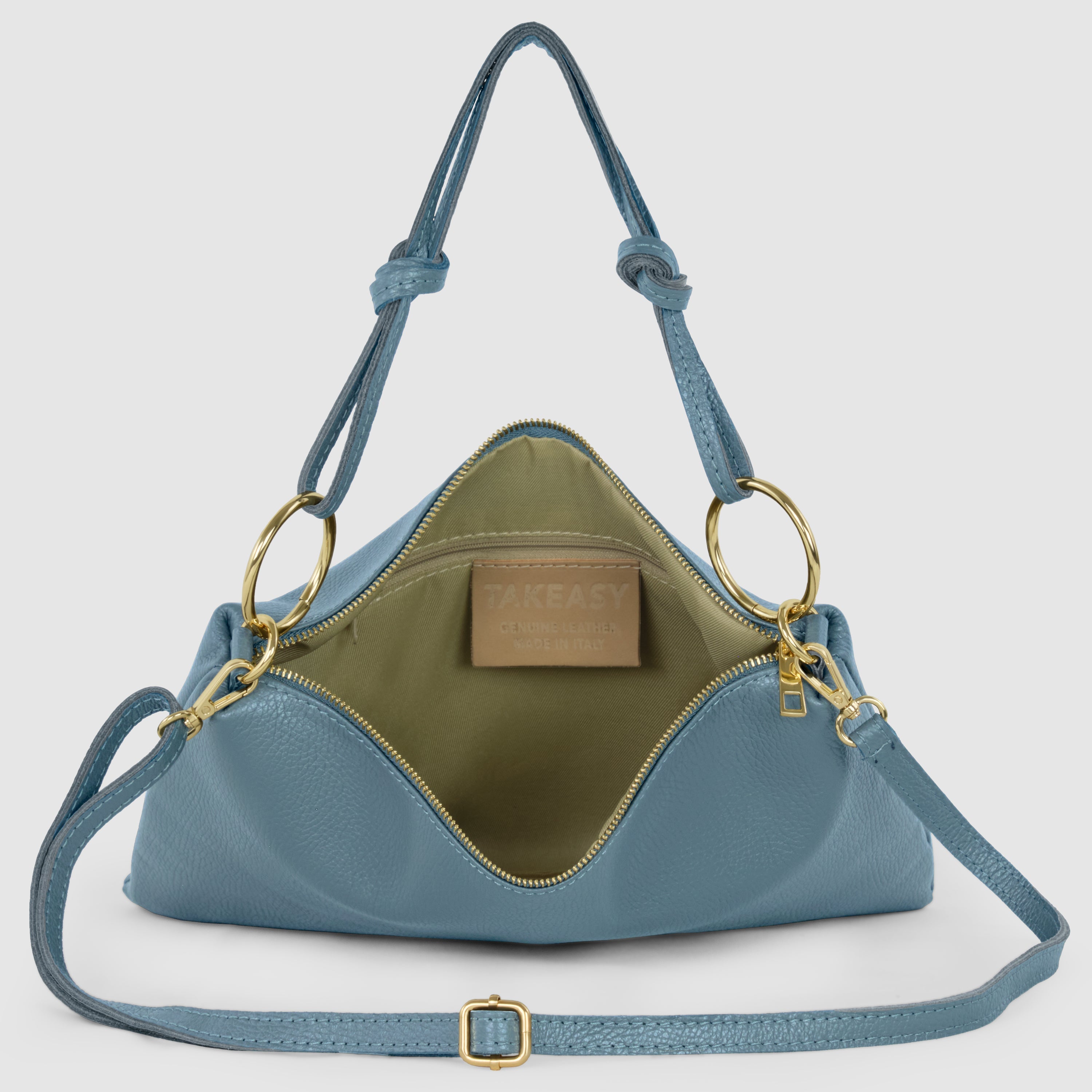 Italian Genuine Calf Leather Shoulder Bag