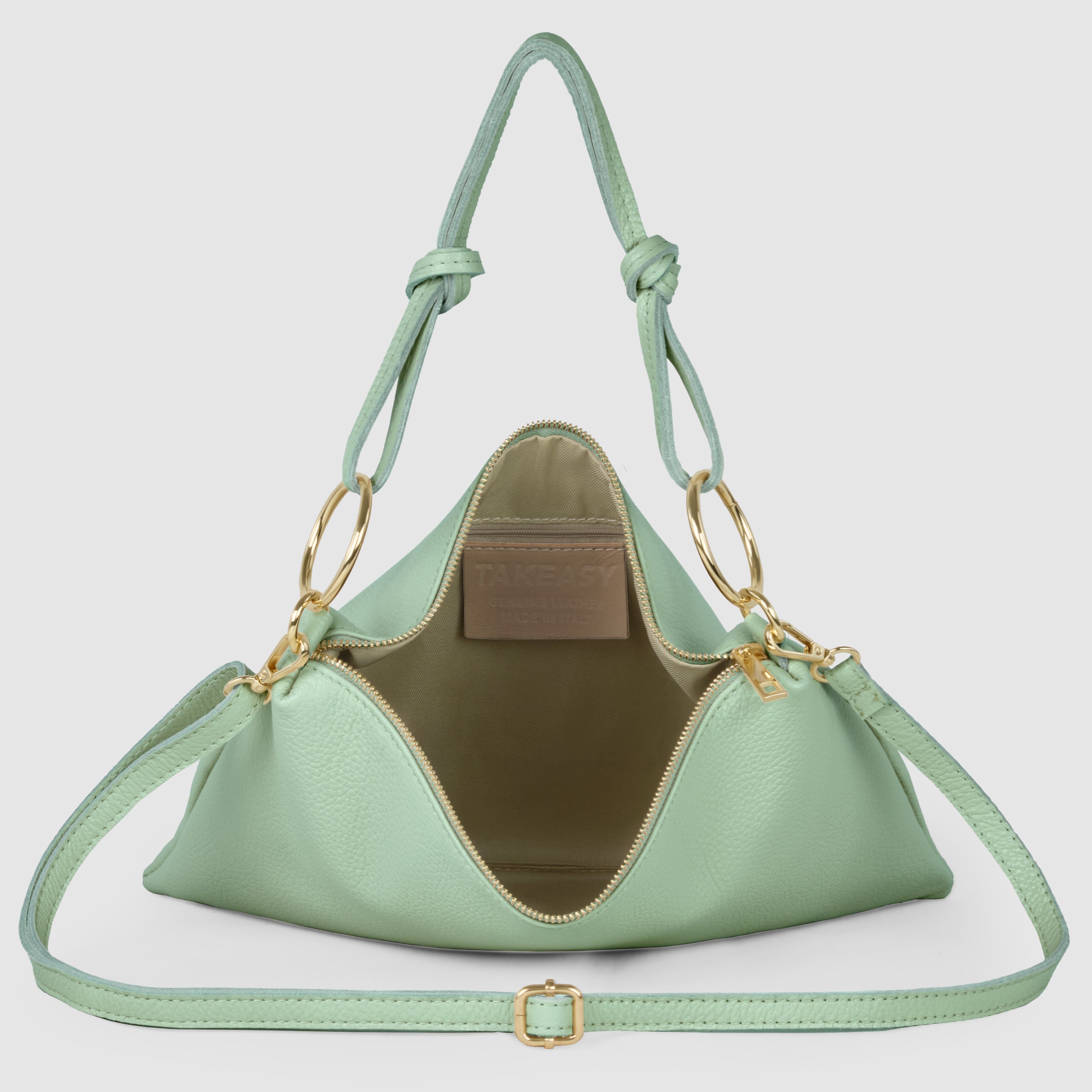 Italian Genuine Calf Leather Shoulder Bag