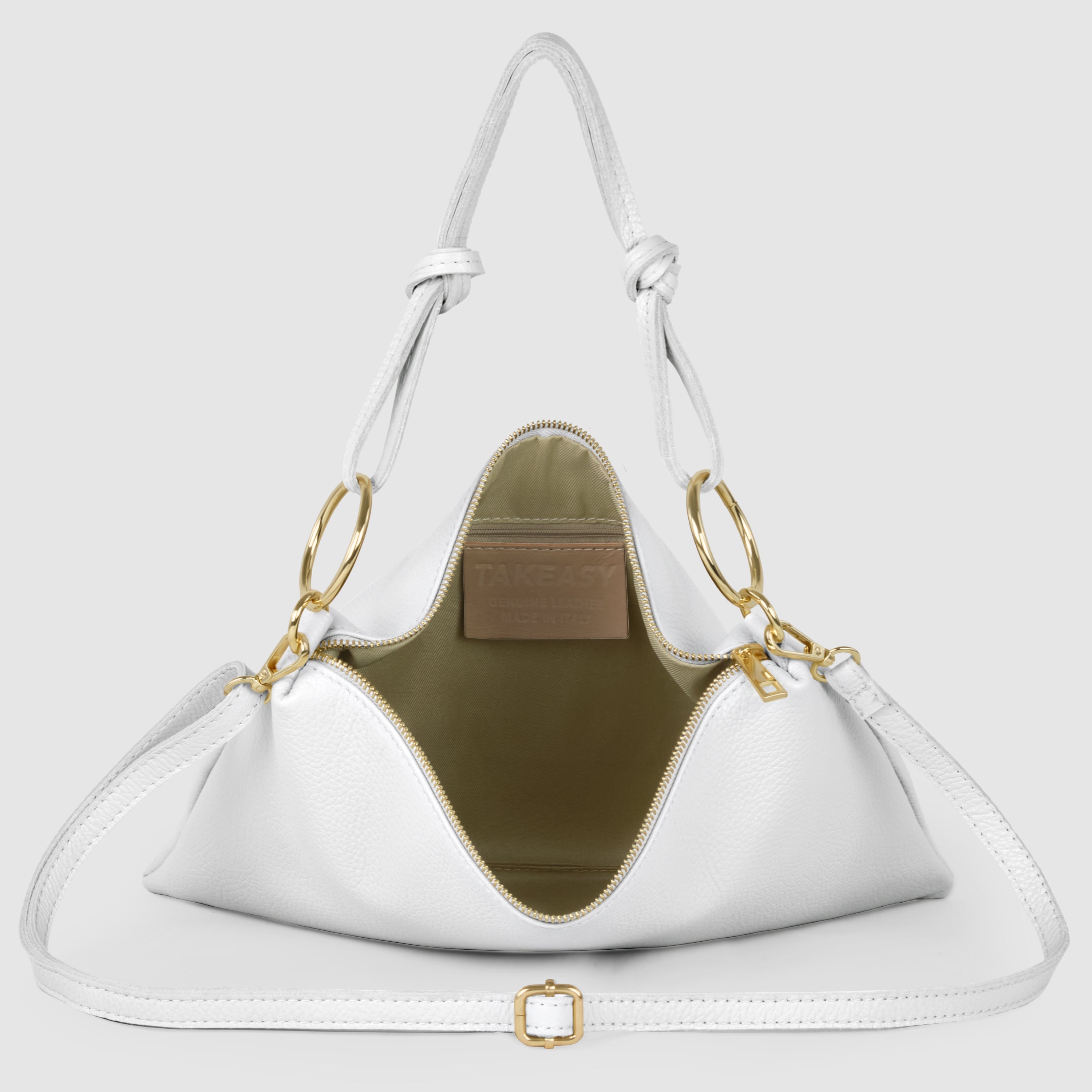 Italian Genuine Calf Leather Shoulder Bag