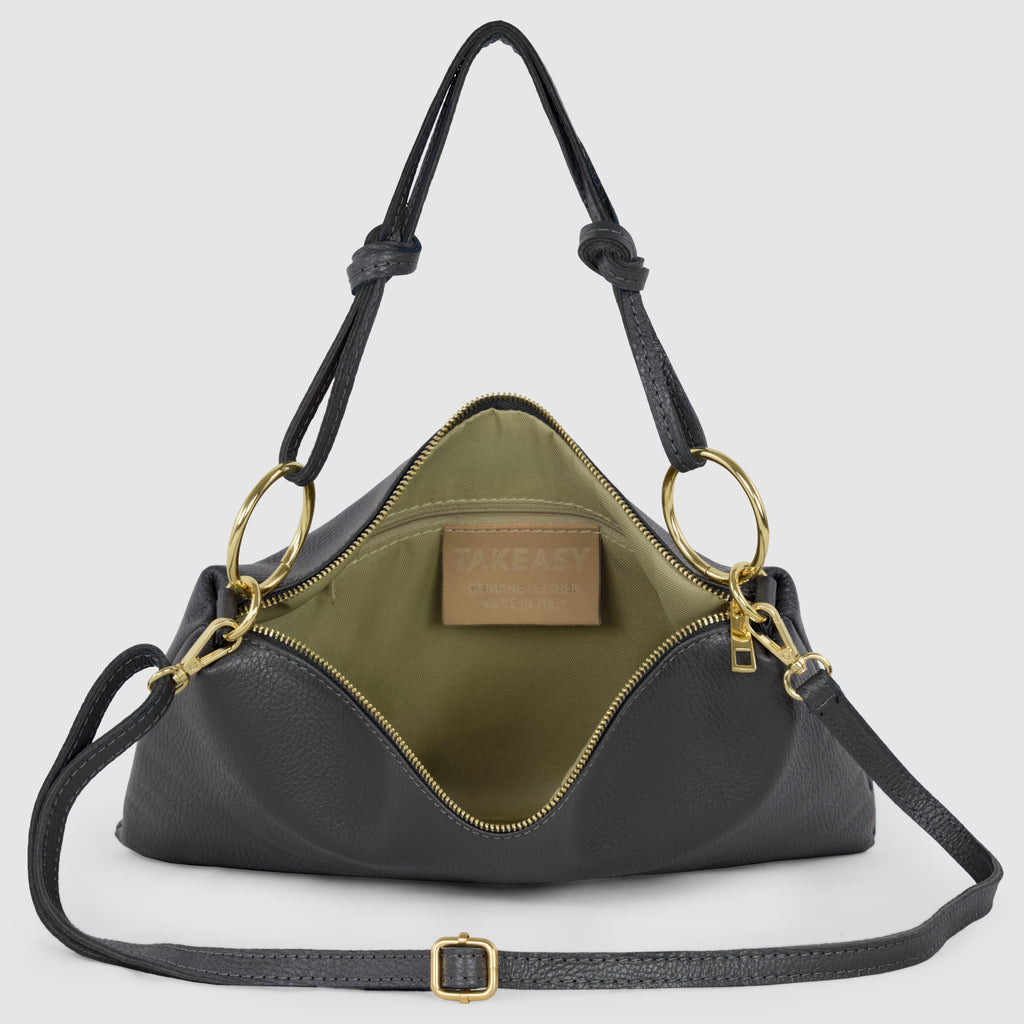 Italian Genuine Calf Leather Shoulder Bag