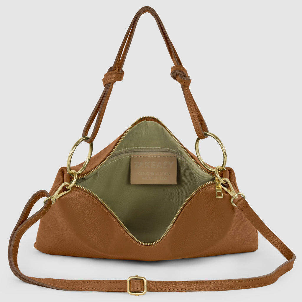 Italian Genuine Calf Leather Shoulder Bag