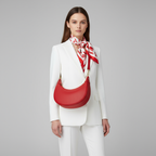 Italian Genuine Calf Leather Shoulder Bag 222024