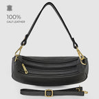 Italian Genuine Calf Leather Shoulder Bag 222024