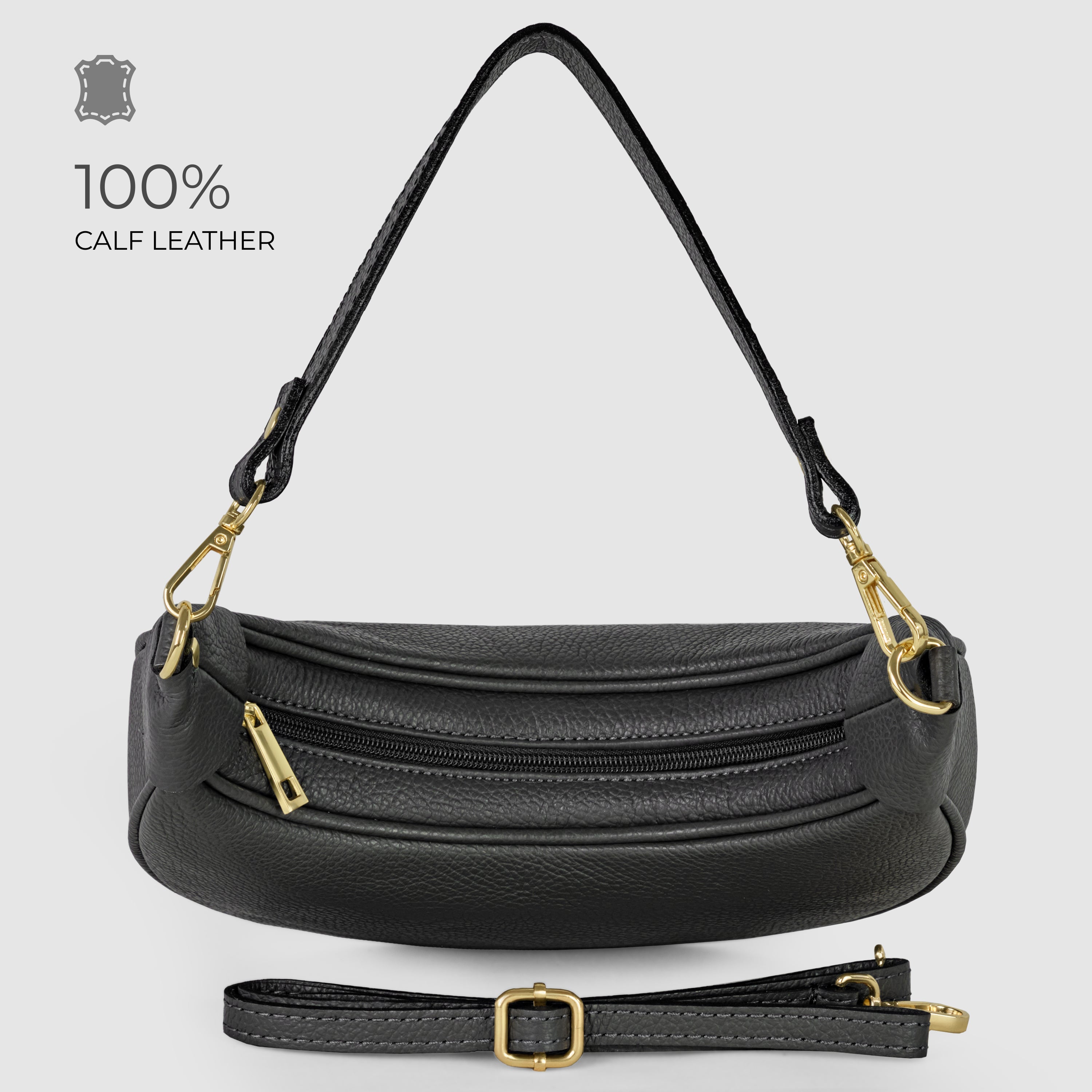 Calf Leather Shoulder Bag