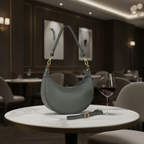 Italian Genuine Calf Leather Shoulder Bag 222024