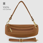 Italian Genuine Calf Leather Shoulder Bag 222024