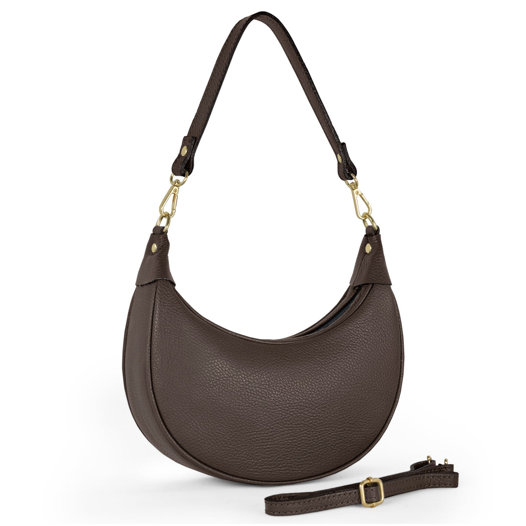 Italian Genuine Calf Leather Shoulder Bag 222024