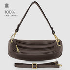 Italian Genuine Calf Leather Shoulder Bag 222024