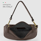 Italian Genuine Calf Leather Shoulder Bag 222024